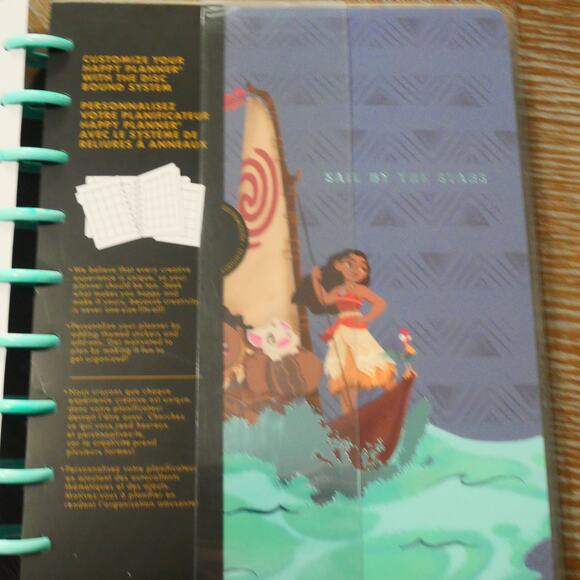 NEW Happy Planner Undated Disney Moana Customizable Classic Planner Vertical Lay - Picture 8 of 9